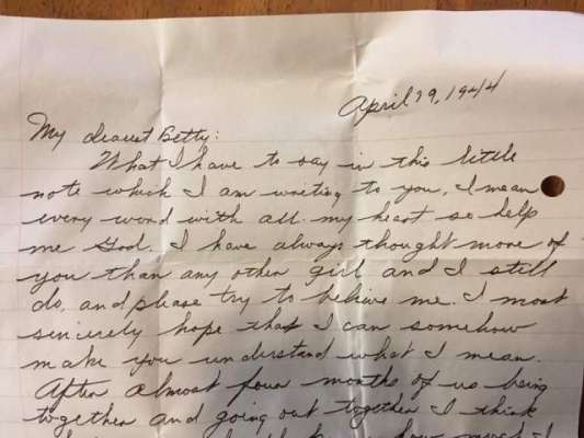Love Letter From 1944 Found Inside Wall, Returned To Family