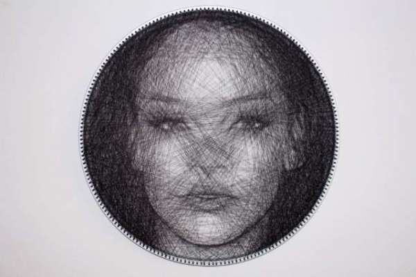 Artist Creates Amazing ‘Web Portraits’ Using A Single Sewing Thread