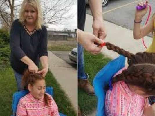 Bus Driver Makes Braids Every Day With A Girl Who Lost Her Mother
