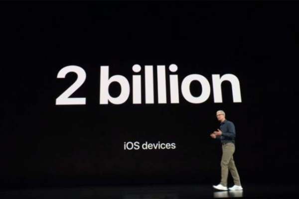 Two billion devices run iOS globally