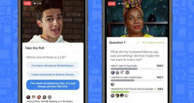Facebook introduces live gameshows