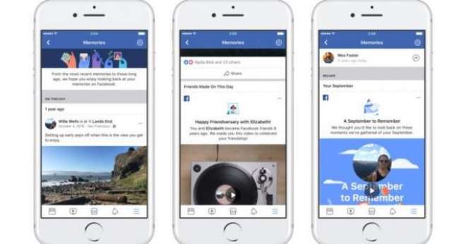 Facebook launches Memories, a single place where you can find moments shared in the past