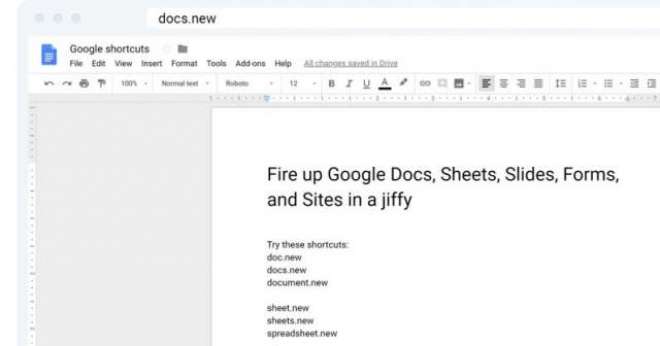 This is the fastest way to start a new Google doc sheet or presentation