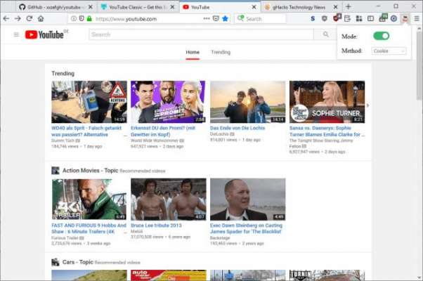 Restore YouTube's Classic Look in Firefox and Chrome