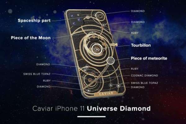 Russian luxury brand launches iPhone 11 with actual pieces of moon and meteorites
