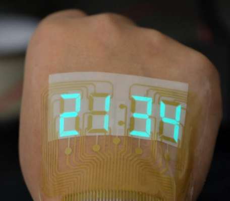 Chinese Researchers Create Stretchable Display Thin Enough to Be Worn as Temporary Tattoo