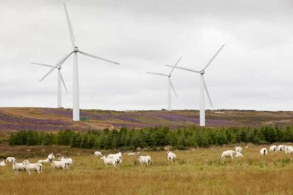 Scotland generated enough wind energy to power its homes twice