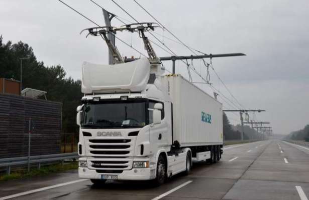 Germany tests its first 'electric highway' for trucks